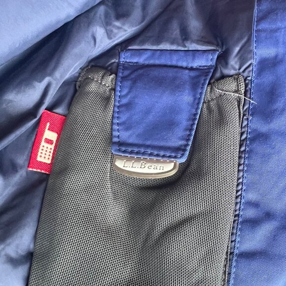 L.L. Bean Vintage Jacket Size Small Hooded Ski Outdoor Winter Snowboarding Blue - Picture 9 of 11